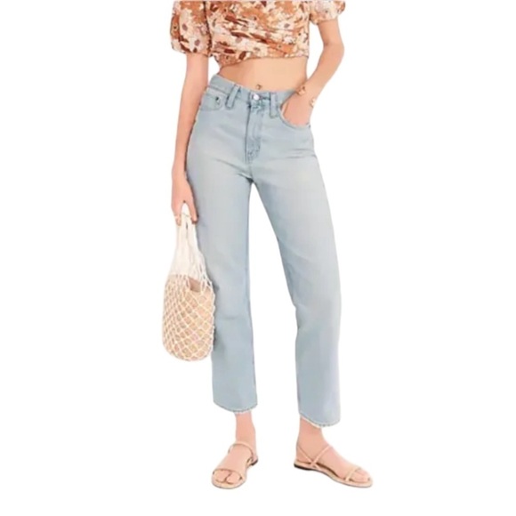 J. Crew - NWT High-rise '90s Classic Straight Fit Jean in Waterside Wash Sz 29 - Picture 1 of 10